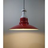 Riolight modern,rustik,vintage mutfak,oda,cafe,oteller için kırmızı 1xe27 metal sarkıt avize çap:30cm