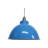 Riolight modern,rustik,vintage mutfak,oda,cafe,oteller için mavi 1xe27 metal sarkıt avize çap:34cm