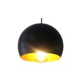 Riolight modern,rustik,vintage mutfak,oda,cafe,oteller için siyah 1xe27 metal sarkıt avize çap:20cm