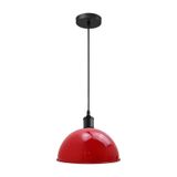 Riolight Modern,vintage,retro,rustik Kırmızı 1xe27 Duylu Metal Tekli Sarkıt Avize Çap:30cm