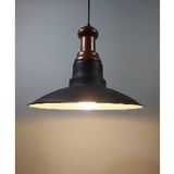 RİOLİGHT RETRO BAKIR ASKILI TEKLİ METAL SARKIT AVİZE ŞAPKA ÇAPI: 30CM