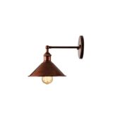 RİOLİGHT Retro Bakır Eskitme Metal Aplik Şapka Çapı: 23cm RIO000906