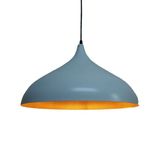 Riolight Retro Beyaz İçi Altın Tekli Metal Sarkıt Çap: 43cm