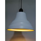 Riolight Retro Beyaz İçi Gold Tekli Metal Sarkıt Çap: 27cm