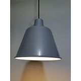 Riolight Retro Gri İçi Beyaz Tekli Metal Sarkıt