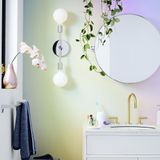 Riolight Retro İkili Krom Metal Duvar Aplik