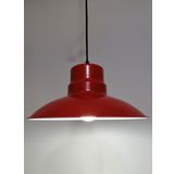 RİOLİGHT RETRO KIRMIZI İÇİ BEYAZ TEKLİ METAL SARKIT ÇAP: 30CM