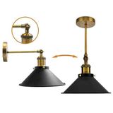 Riolight Retro Mafsallı Hareketli Başlık Metal Çap 22 cm Şapka Aplik