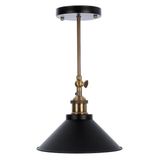 Riolight Retro Mafsallı Hareketli Başlık Metal Tavan Avizesi Şapka Çapı: 22cm