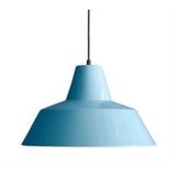 RİOLİGHT RETRO MAVİ İÇİ BEYAZ TEKLİ METAL SARKIT ÇAP: 24CM