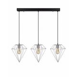 RİOLİGHT RETRO PRAMİT KROM ÜÇLÜ SIRALI SARKIT AVİZE UZUNLUK: 60CM