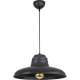 Riolight Retro Rustik Modern Siyah Tekli Metal Sarkıt Avize 32 cm - 1