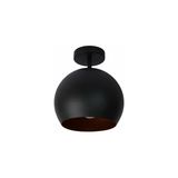 Riolight Retro Rustik Oda,hol,cafe Için Tekli Metal Plofonyer Avize Şapka ÇAPI:20CM - Siyah - 1