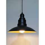 RİOLİGHT RETRO SİYAH İÇİ GOLD TEKLİ METAL SARKIT ÇAP: 30CM