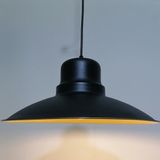 Riolight Retro Siyah İçi Gold Tekli Metal Sarkıt Çap 37cm