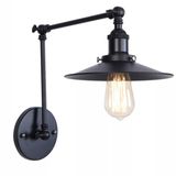 Riolight Retro Siyah Üç Mafsallı Metal Aplik
