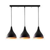 RİOLİGHT RETRO SİYAH ÜÇLÜ SIRALI MASA ÜSTÜ AVİZE UZUNLUK: 60CM RIO000562