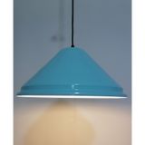 RİOLİGHT RETRO TURKUAZ İÇİ BEYAZ TEKLİ METAL SARKIT ÇAP: 33CM