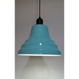 RİOLİGHT RETRO TURKUAZ İÇİ BEYAZ TEKLİ METAL SARKIT ÇAP:27CM