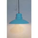 Riolight Retro Turkuaz İçi Turkuaz Tekli Metal Sarkıt Çap 30cm