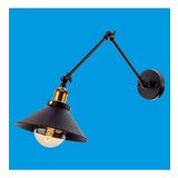 Riolight Retro Üç Mafsallı Hareketli Başlık Metal Çap 22 cm Aplik