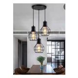 RİOLİGHT RETRO ÜÇLÜ KAFES SARKIT AVİZE TABAN ÇAPI: 30CM RIO0001022
