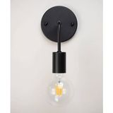 RİOLİGHT RETRO19,RUSTİK,VİNTAGE SİYAH 1XE27 DUYLU METAL DUVAR APLİK