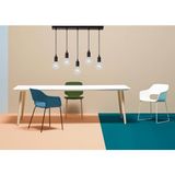 Riolight Retro1,rustik1,vintage1 Modern 5XE27 Duylu Metal Masa Üstü Sarkıt Avize UZUNLUK:60CM - Siyah