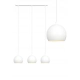 RİOLİGHT RETRO1,VİNTAGE1,RUSTİK1 BEYAZ 3XE27 DUYLU METAL MASA ÜSTÜ AVİZE GLOP ÇAPI:20CM UZUNLUK:60CM