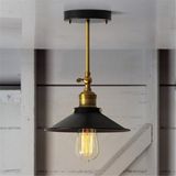 Riolight Retroeskitme Mafsallı Hareketli Başlık Plofonyer Avize Şapka ÇAPI:22CM - Siyah - 1