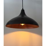 Riolight retro,modern,vintage mutfak,oda,cafe,oteller için kahverengi metal 1xe27 sarkıt avize çap:36cm