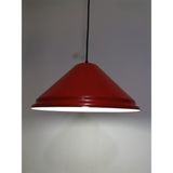 Riolight retro,modern,vintage mutfak,oda,otel,cafeler için kırmızı 1xe27 metal sarkıt avize çap:33cm