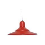 Riolight retro,modern,vintage mutfak,oda,otel,cafeler için kırmızı metal sarkıt avize çap:37cm - 1