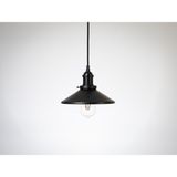 Riolight Retro,rustik Mutfak,oda,kolidor,cafeler için E27 siyah Metal Sarkıt Avize ÇAP:23cm - 1