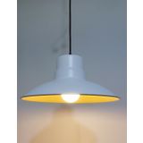 RİOLİGHT RETRO,RUSTİK,MODERN BEYAZ İÇİ GOLD MUTFAK,ODA,CAFE İÇİN TEKLİ METAL SARKIT AVİZE ÇAP:30CM