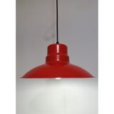 Riolight Retro,rustik,modern Kırmızı Içi Beyaz Mutafa,oda,cafe Için Metal Sarkıt Avize ÇAP:30CM - 1