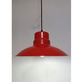RİOLİGHT RETRO,RUSTİK,MODERN KIRMIZI İÇİ BEYAZ MUTAFA,ODA,CAFE İÇİN METAL SARKIT AVİZE ÇAP:30CM