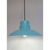 RİOLİGHT RETRO,RUSTİK,MODERN TURKUAZ İÇİ BEYAZ MUTFAK,ODA,CAFE İÇİN METAL SARKIT AVİZE ÇAP:30CM