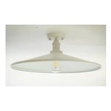 RİOLİGHT RETRO,RUSTİK,VİNTAGE BEYAZ 1XE27 DUYLU METAL PLOFONYER AVİZE ŞAPKA ÇAPI:38CM