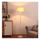 Riolight Retro,rustik,vintage Beyaz Gövde Krem Kumaş Başlık Lambader Köşe Lambası