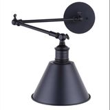 RIOLİGHT RETRO,RUSTİK,VİNTAGE SİYAH 1XE27 DUYLU HAREKETLİ BAŞLIK AKROBAT DUVAR APLİK