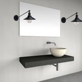 RİOLİGHT RETRO,RUSTİK,VİNTAGE SİYAH 1XE27 METAL DUVAR APLİK ŞAPKA ÇAPI:23CM NOT:1ADET FİYATIDIR