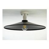RİOLİGHT RETRO,RUSTİK,VİNTAGE SİYAH BAŞLIK 1XE27 DUYLU METAL PLOFONYER AVİZE ŞAPKA ÇAPI:38CM