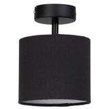 RİOLİGHT RETRO,RUSTİK,VİNTAGE SİYAH KUMAŞ BAŞLIK 1XE27 DUYLU PLOFONYER TAVAN AVİZESİ