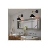 RİOLİGHT RETRO,VİNTAGE, ESKİTME MAFSALLI HAREKETLİ BAŞLIK AYNA ÜSTÜ APLİK ÇAP:23CM 1ADET FİYATIDIR