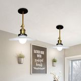 Riolight Retro,vintage Mafsallı 1XE27 Hareketli Başlık Plofonyer Avize ÇAP:23CM Not: 1ADET Fiyatıdır - Beyaz