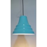 Riolight Retro,vintage mutfak,oda,cafeler için1xe27 turkuaz tekli metal sarkıt avize çap:23cm