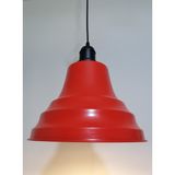 Riolight retro,vintage mutfak,oda,cafe,oteller için kırmızı 1xe27 metal sarkıt avize çap:27cm - Eskitme