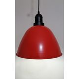 Riolight retro,vintage mutfak,oda,cafe,oteller için kırmızı 1xe27 metal sarkıt avize çap:28cm