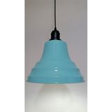 Riolight retro,vintage mutfak,oda,cafe,oteller için turkuaz 1xe27 metal sarkıt avize çap:27cm